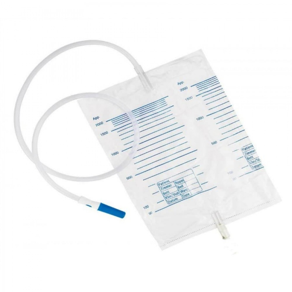 Ουροσυλλέκτης κλίνης με βαλβίδα 2000ml Soft 250τμχ