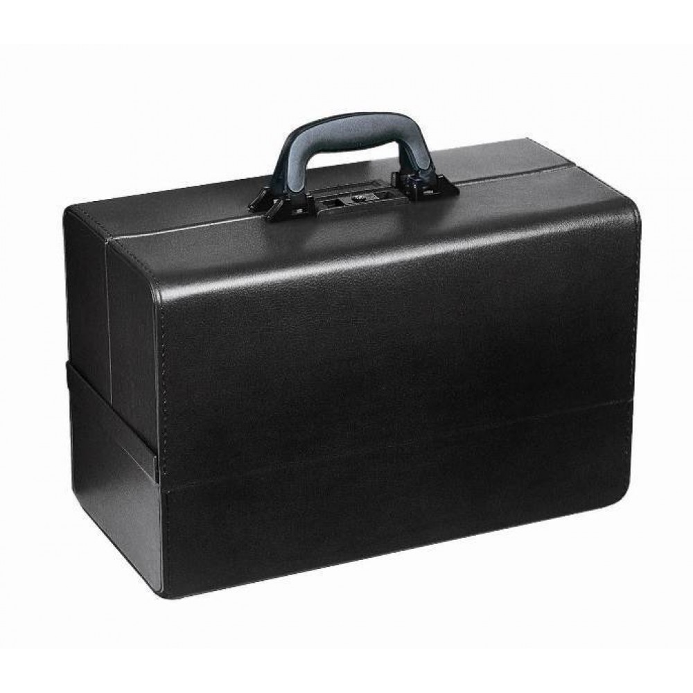 Concertina 17εκ. Μαύρη Δέρμα Bollmann