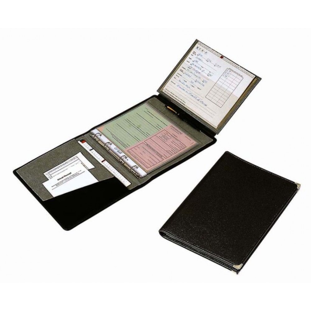 Φάκελος Εγγράφων 19,5x25 Μαύρος Δέρμα Bollmann