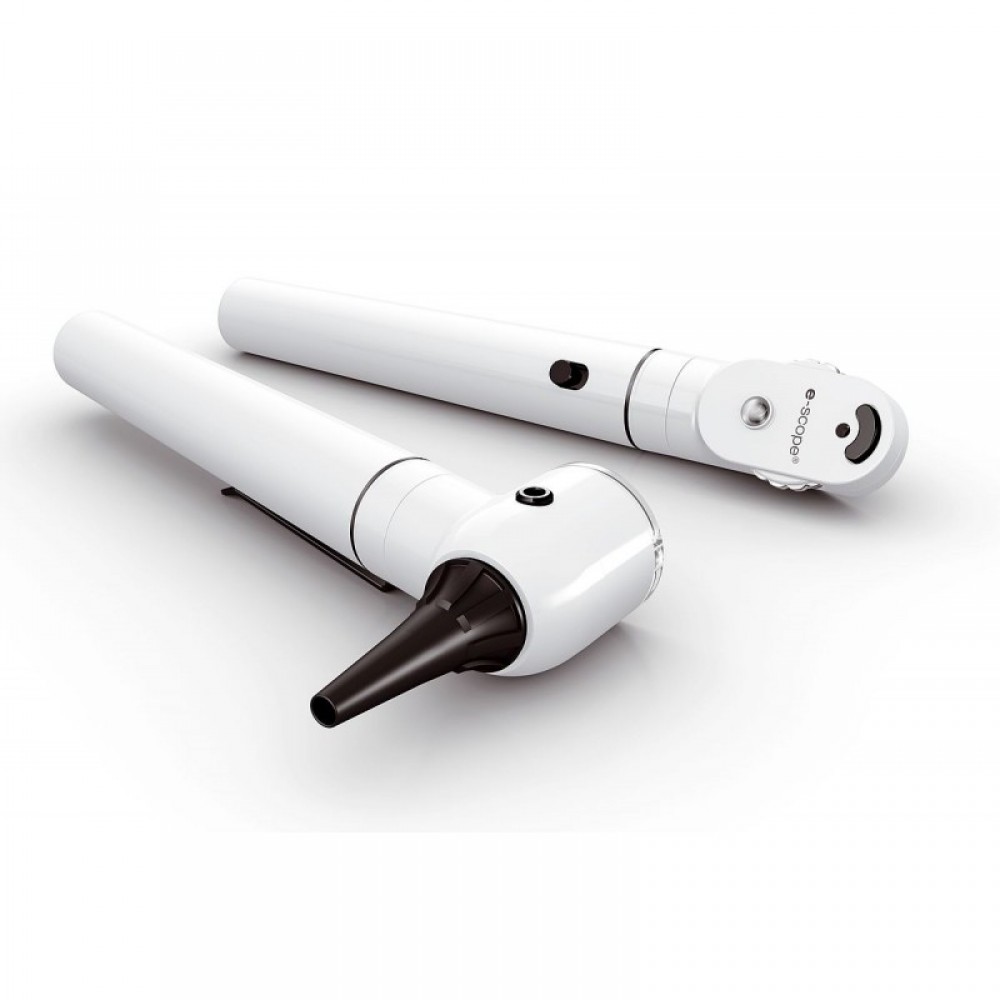 Ωτοσκόπιο-Οφθαλμοσκόπιο E-Scope Led Άσπρο Riester