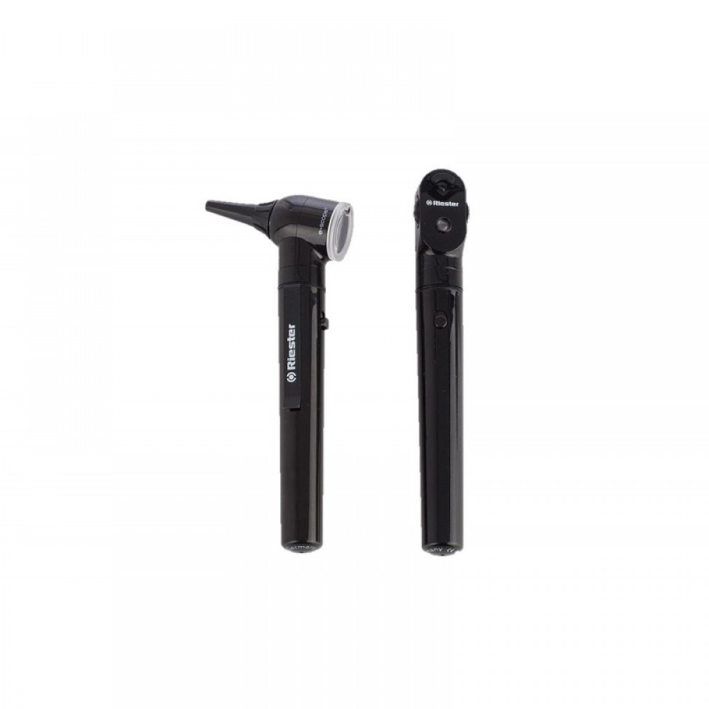 Ωτοσκόπιο-Οφθαλμοσκόπιο E-Scope Απλού Φωτισμού Μαύρο Riester