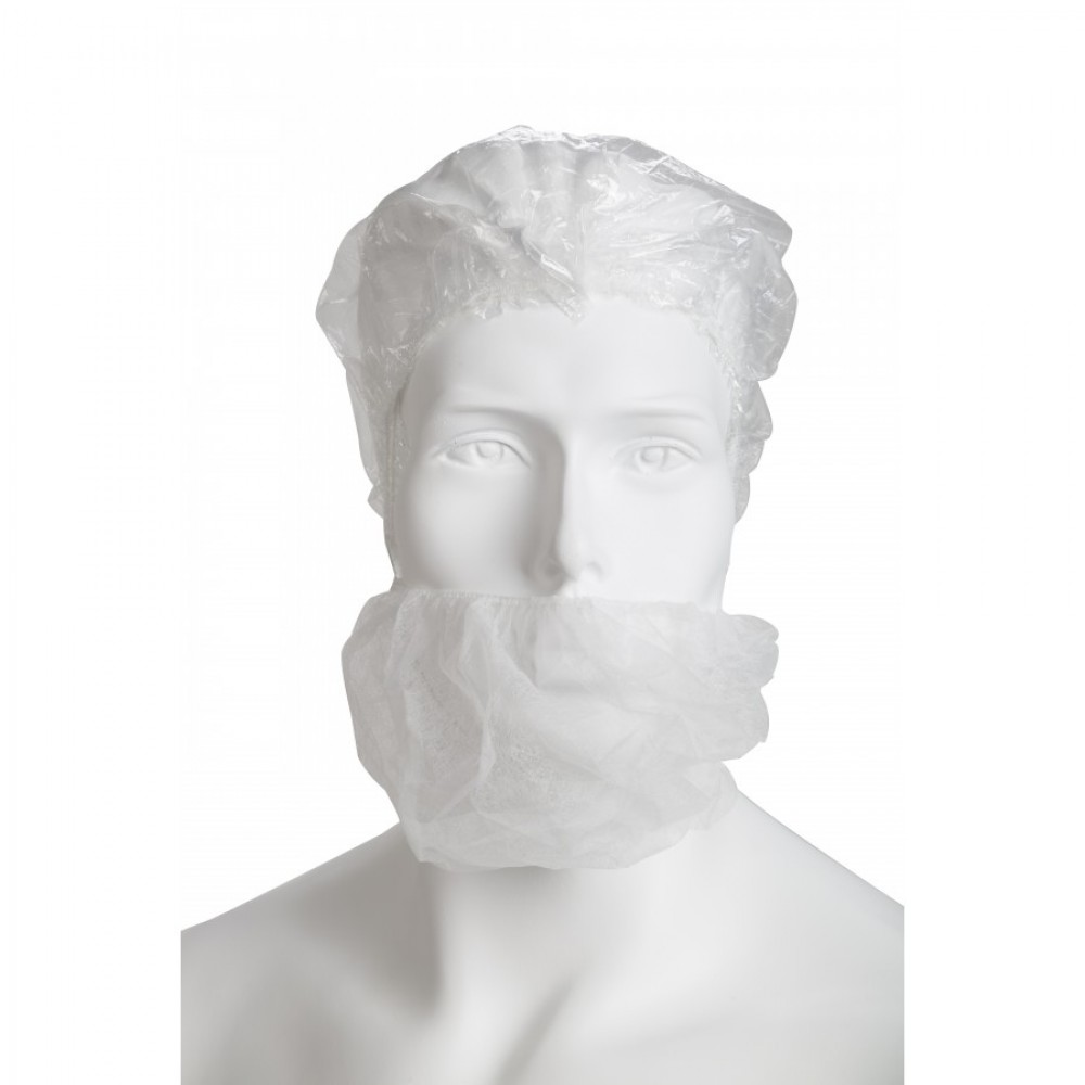 Κάλυμμα για Γένια Soft λευκό 100τμχ