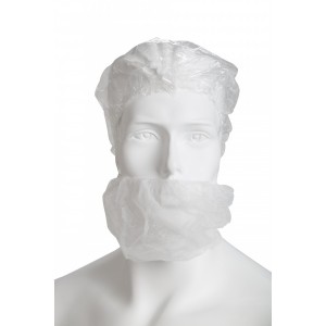 Κάλυμμα για Γένια Soft λευκό 100τμχ