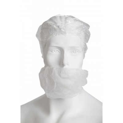 Κάλυμμα για Γένια Soft λευκό 100τμχ