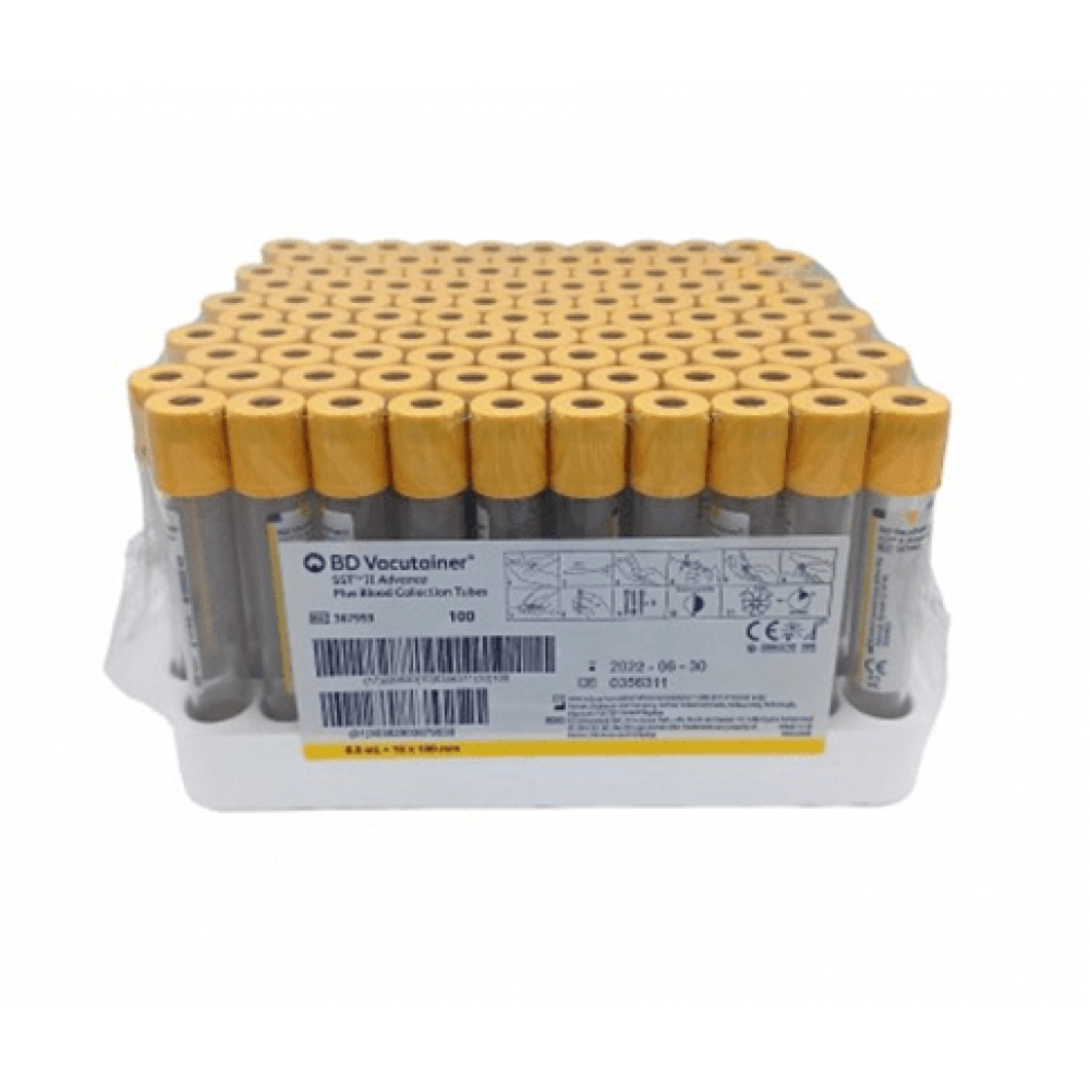 Φιαλίδια Γενικής Αιμοληψίας SST II Advance κίτρινο 3.5ml Vacutainer 100τμχ