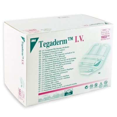 Διαφαvές Επίθεμα με Πλαίσιο για Καθετήρες I.V. Tegaderm 3M 1633 7cm x 8,5cm 100τμχ