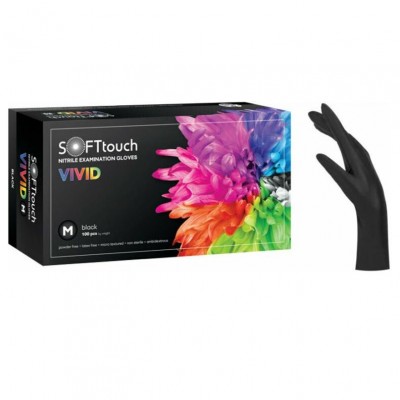 Γάντια Νιτριλίου Fine Soft Care Χωρίς Πούδρα Mαύρο 1000τμχ