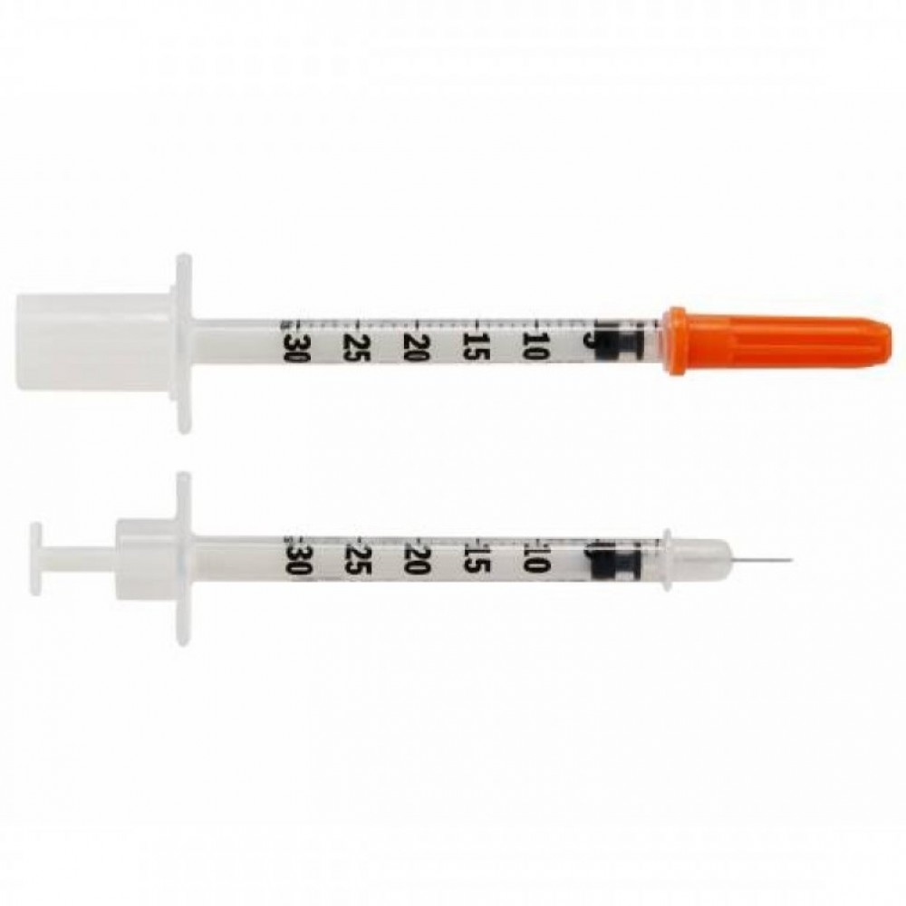 Σύριγγες  με Βελόνα 0.5ml G-30 0,3x8mm BD Microfine Plus 100τμχ