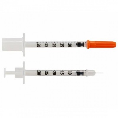 Σύριγγες  με Βελόνα 0.5ml G-30 0,3x8mm BD Microfine Plus 100τμχ