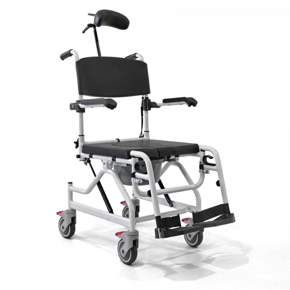 Καρέκλα αλουμινίου τροχήλατη, αδιάβροχη με WC 09-2-013 Vita