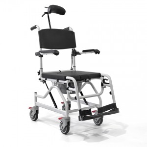 Καρέκλα αλουμινίου τροχήλατη, αδιάβροχη με WC 09-2-013 Vita