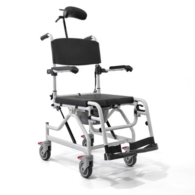 Καρέκλα αλουμινίου τροχήλατη, αδιάβροχη με WC 09-2-013 Vita