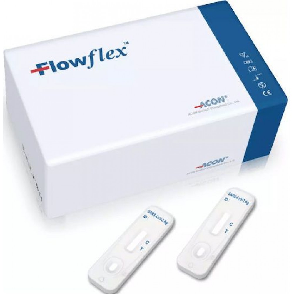 Διαγνωστικά Test Covid 19/Γρίπης Α+Β FlowFlex Acon 25τμχ