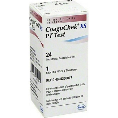 Ταινίες Χρόνου Προθρομβίνης CoaguChek INRange Roche 24τμχ