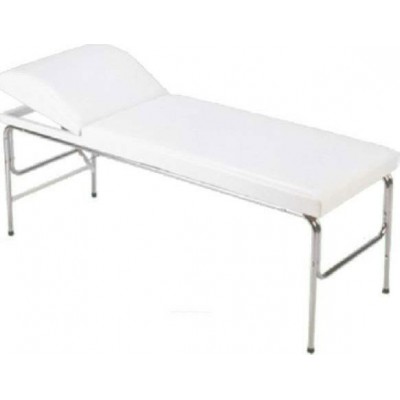 Εξεταστικό Κρεβάτι με Σταθερά Πόδια και Πομπέ Προσκέφαλο T1S1 Marinopoulos λευκό