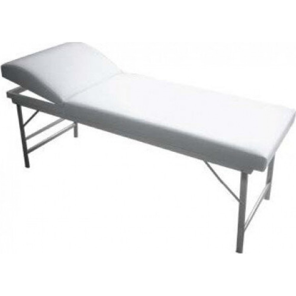 Εξεταστικό Κρεβάτι Βαρέως Τύπου με Σπαστά Πόδια και Πομπέ Προσκέφαλο T1S2 Marinopoulos  λευκό