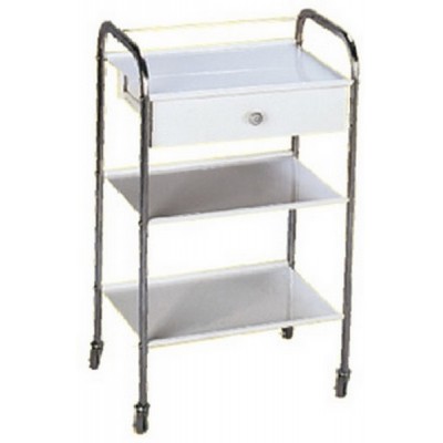 Τραπέζι 3 Ράφια Λαμαρίνα Συρτάρι Ηλεκτροστατικής Βαφής 1121 Marinopoulos 0,4x0,5x1m