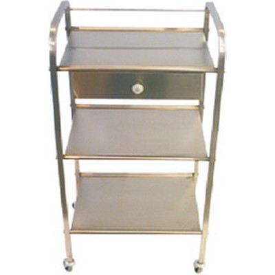 Τραπέζι 3 Ράφια Λαμαρίνα Inox και 1 Συρτάρι Inox 11255 Marinopoulos 0,4x0,5x1m