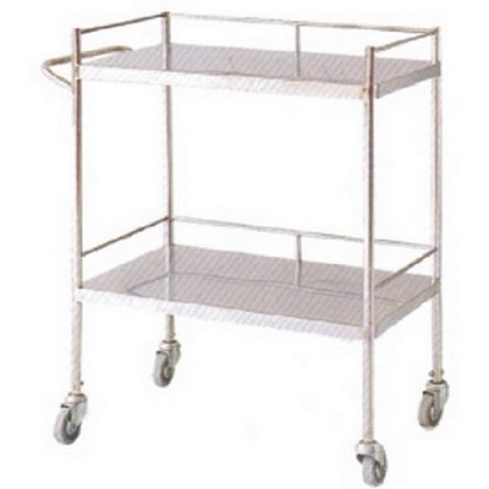 Τραπέζι Inox με 2 Ράφια ΚΒ129Β Marinopoulos 0,42x0,6x0,8m