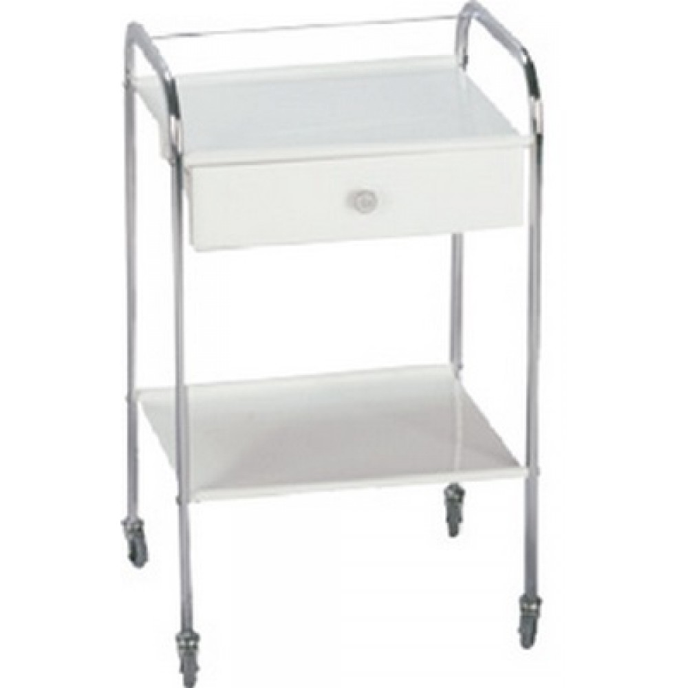 Τραπέζι 2 Ράφια Λαμαρίνα Συρτάρι Ηλεκτροστατικής Βαφής 1101 Marinopoulos 0,4x0,5x0,9m