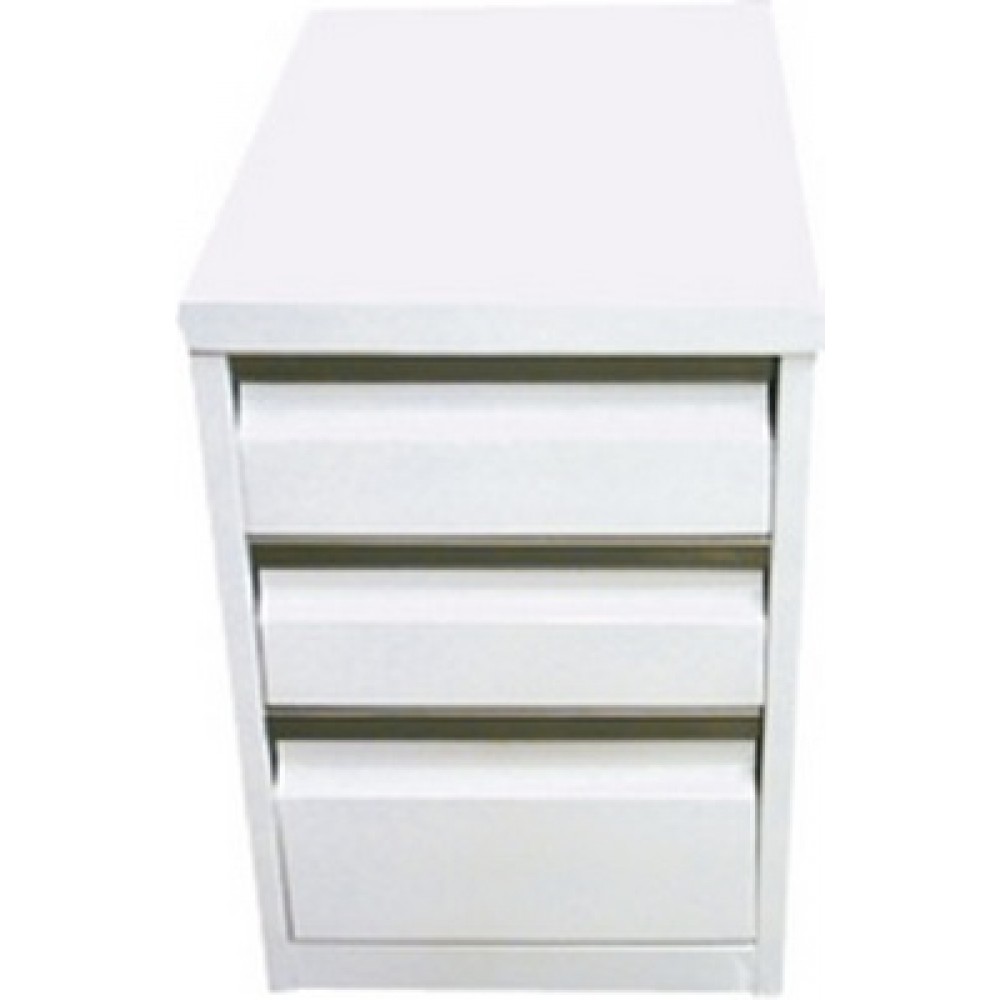 Τραπέζι Λαμαρίνα Ηλεκτροστατικής Βαφής με 3 Συρτάρια 11133 Marinopoulos 0,56x0,4x0,56m