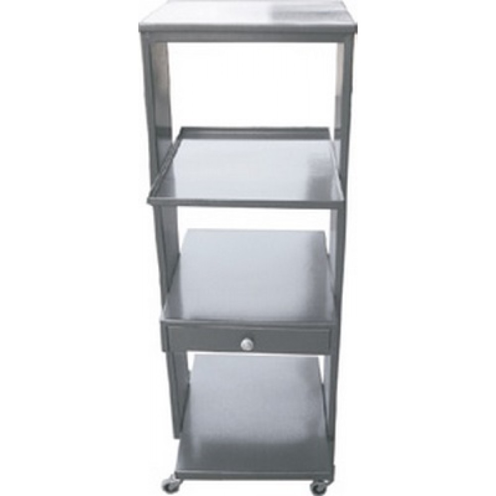 Τραπέζι με 4 Ράφια Λαμαρίνα Ηλεκτροστατικής Βαφής και 1 Συρτάρι 11134 Marinopoulos 0,6x0,5x1,32m