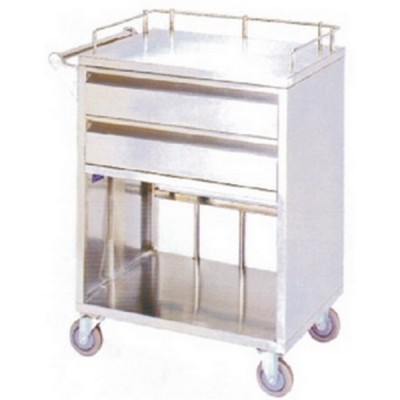 Τραπέζι Inox Φαρμάκων με Συρτάρια ΚΒ123 Marinopoulos 0,43x0,61x0,8m