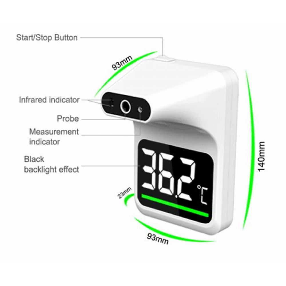 Θερμόμετρο Tοίχου Yπερύθρων UFR101 Alphamed