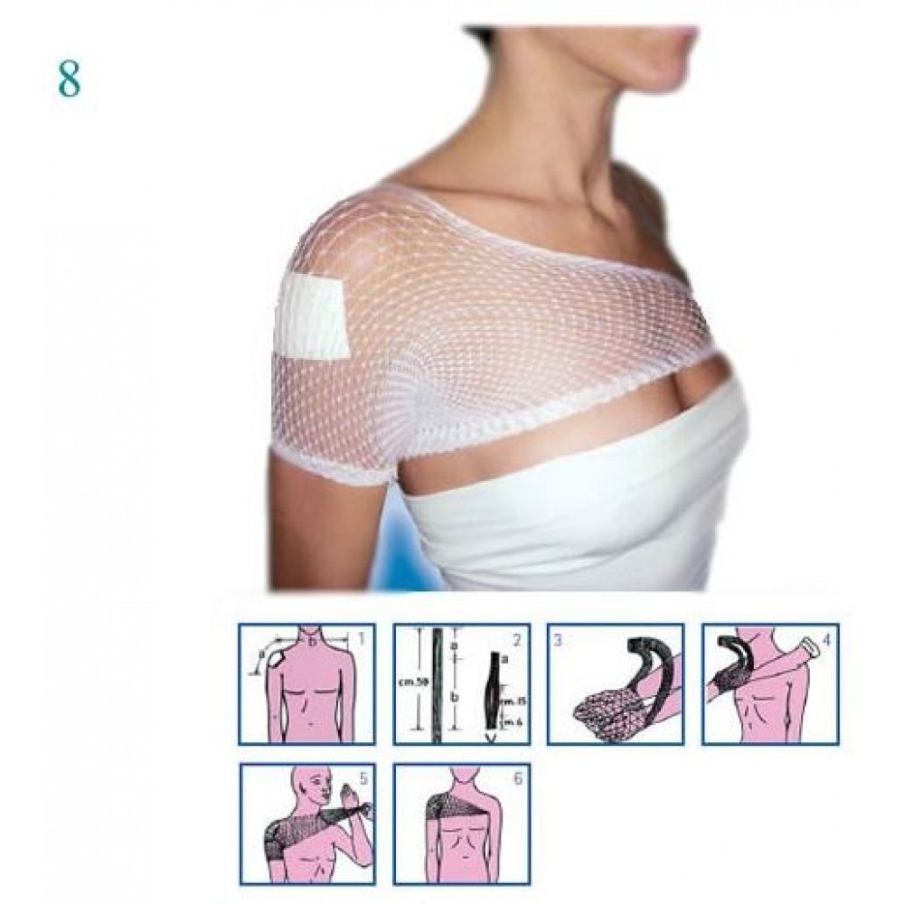 Επίδεσμοι δικτυωτοί σωληνωτοί Surgifix Gima no8