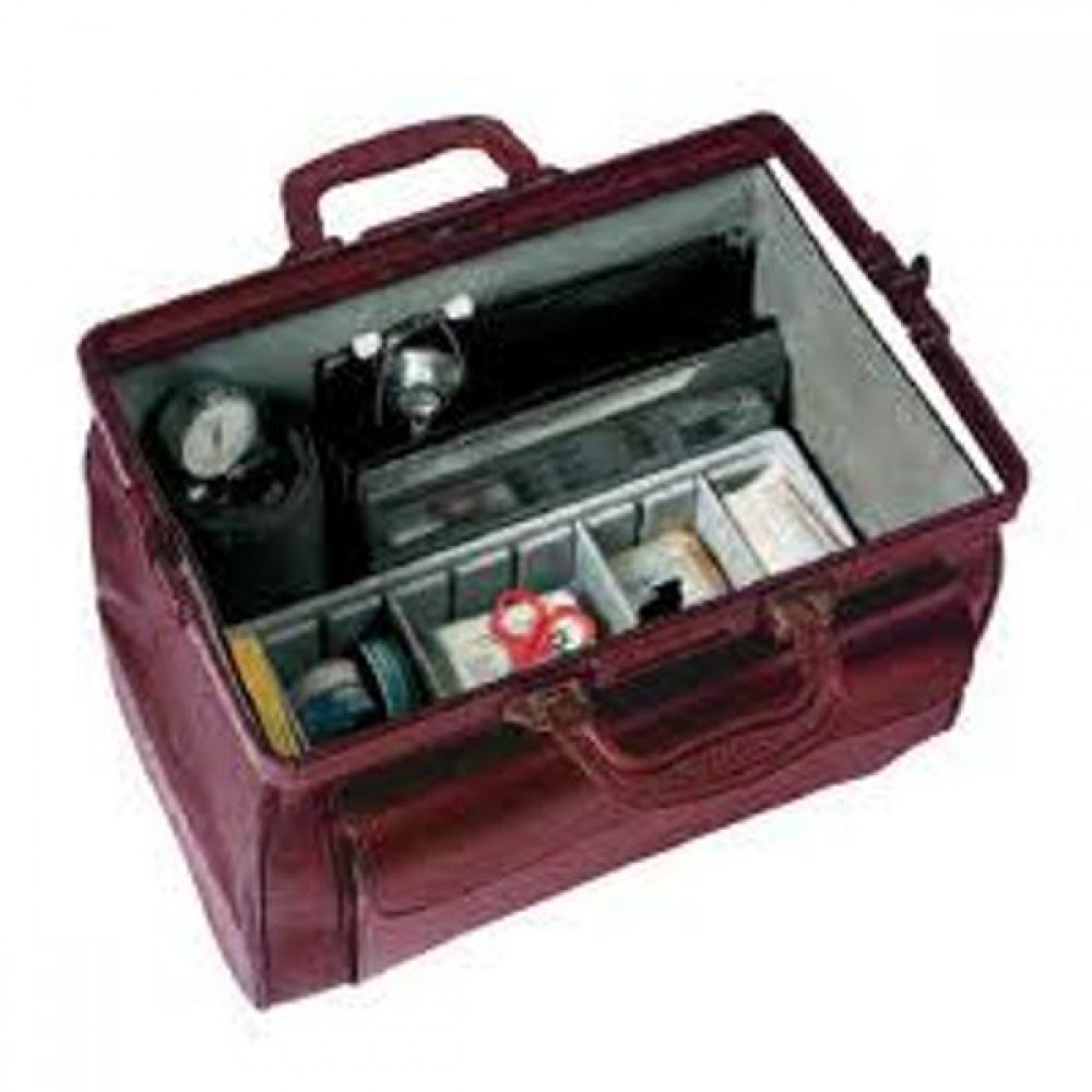 Medi-Light Μπορντό Δέρμα 2 Τσέπες  Bollmann