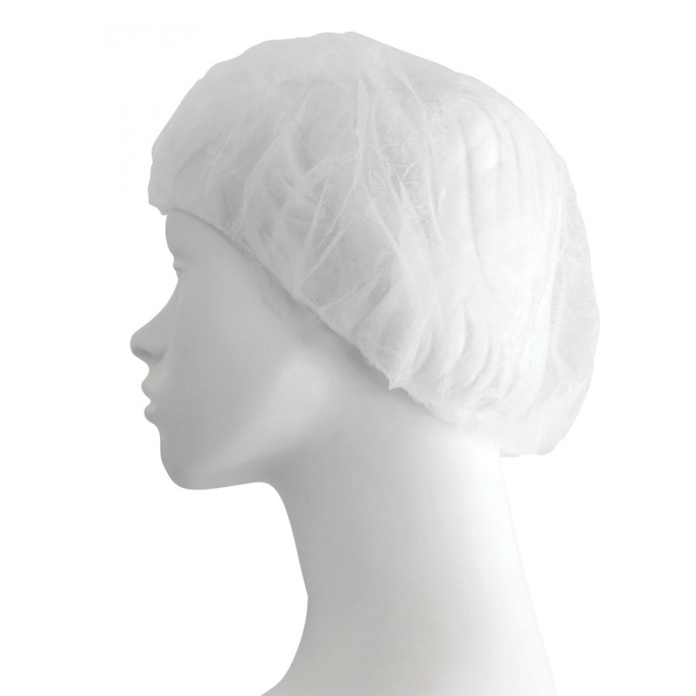 Σκούφια Non Woven με Λάστιχο Γύρω Soft λευκή 100τμχ