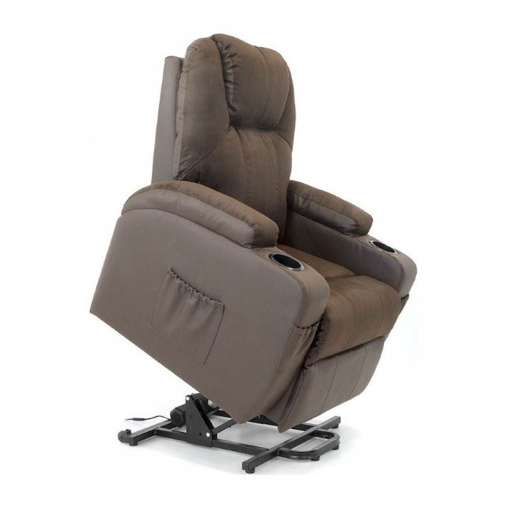 Ηλεκτρική Πολυθρόνα Ανύψωσης Camilla Vita δερματίνη καφέ 09-2-126