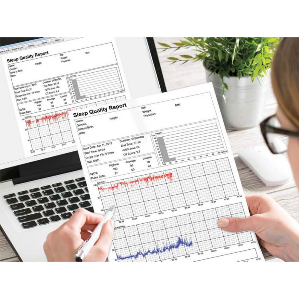 Οξύμετρο Συνεχής και Ζωντανής Παρακολούθησης Ενηλικών O2Ring Viatom