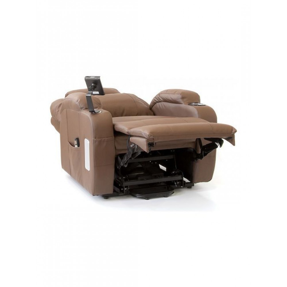 Ηλεκτρική Πολυθρόνα Ανύψωσης Horizon Vita δερματίνη καφέ 09-2-188