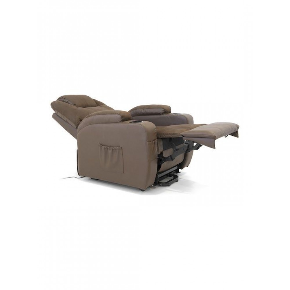 Ηλεκτρική Πολυθρόνα Ανύψωσης Camilla Vita δερματίνη καφέ 09-2-126
