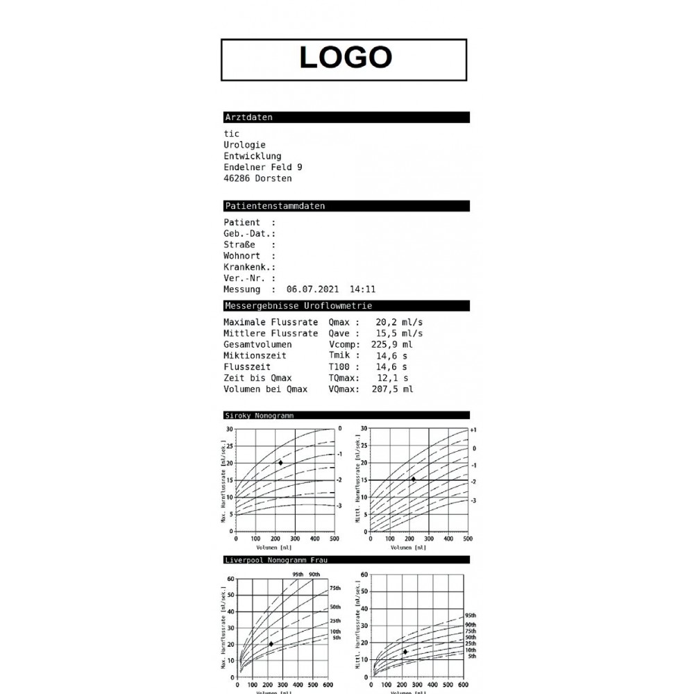 Ασύρματο Σύστημα Ουρομετρίας Uroportng Tic Medizintechnik