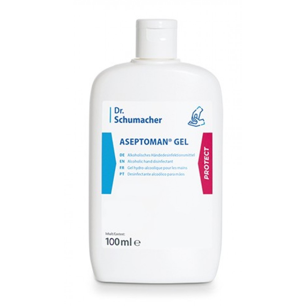 Αντισηπτικό Χεριών Dr Schumacher Aseptoman Gel 100ml 85% αιθανόλη