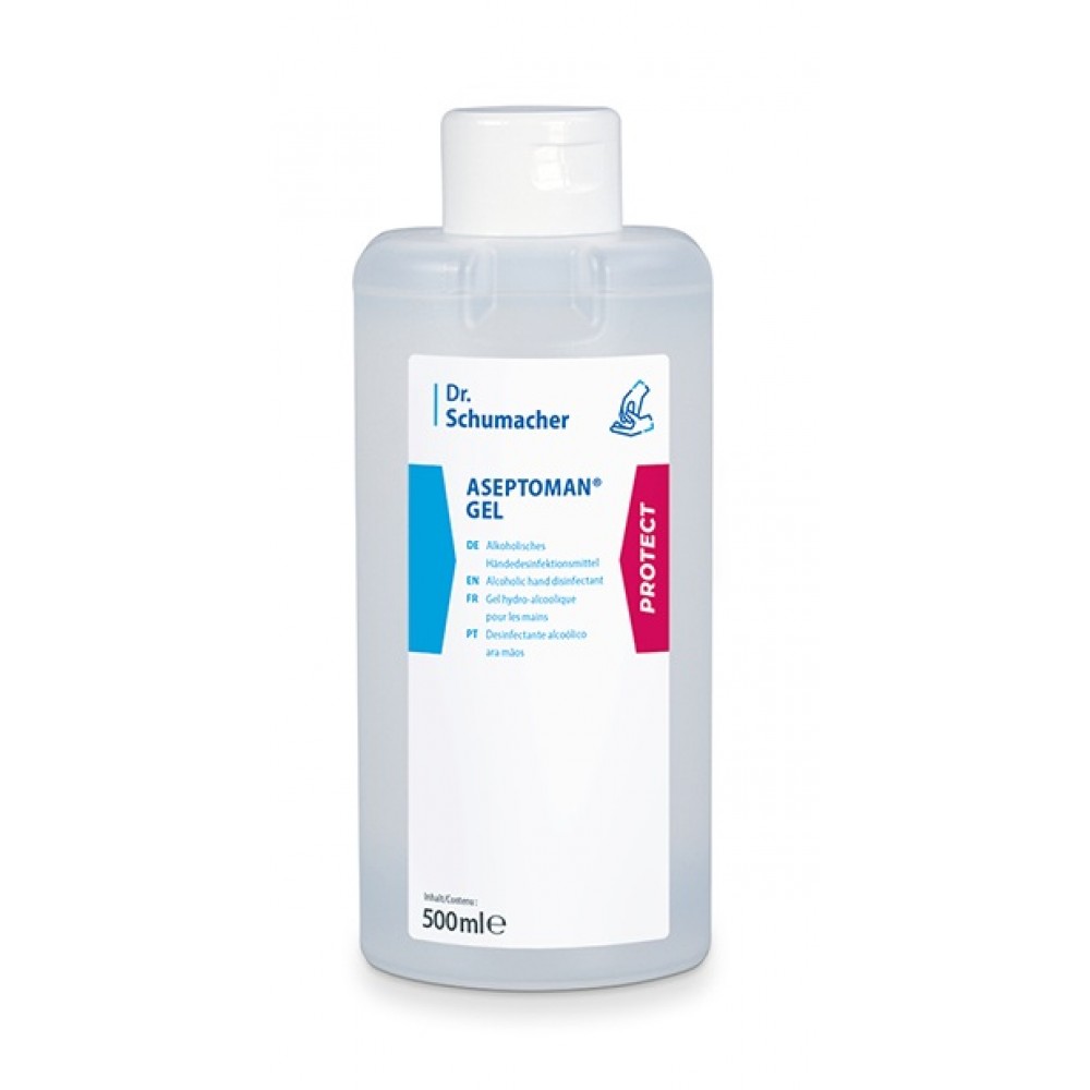 Αντισηπτικό Χεριών Dr Schumacher Aseptoman Gel 500ml 85% αιθανόλη