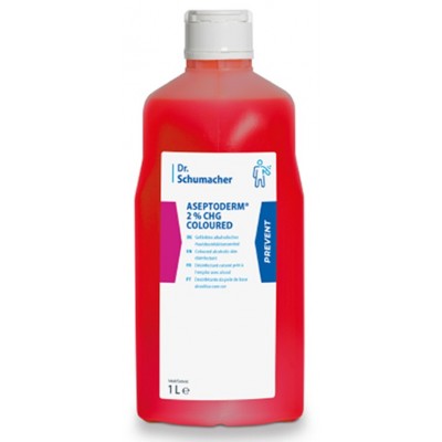 Αντισηψία Σώματος Dr Schumacher Aseptoderm 2% CHG 1000ml Κόκκινο