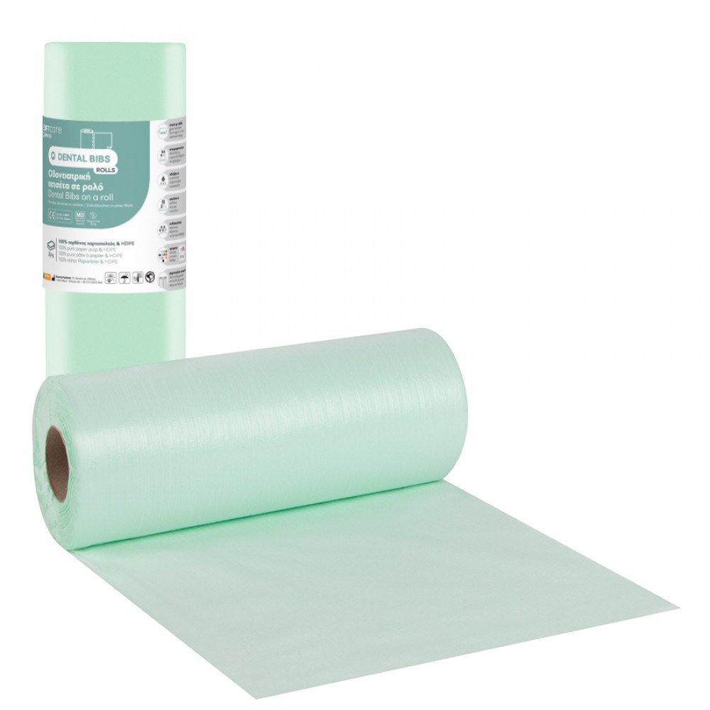 Οδοντιατρικές Πετσέτες σε Ρολό Soft Care 29x38cm 9 Ρολά Πράσινο