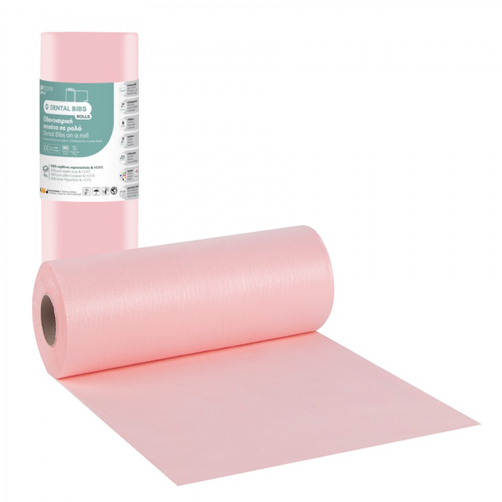 Οδοντιατρικές Πετσέτες σε Ρολό Soft Care 29x38cm 9 Ρολά Ροζ