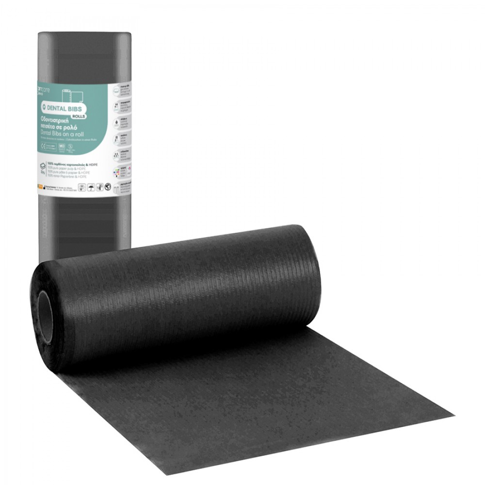Οδοντιατρικές Πετσέτες σε Ρολό Soft Care 29x38cm 9 Ρολά Μαύρο