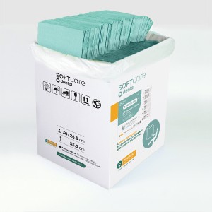 Oδοντιατρικές Πετσέτες Soft Care Plus 3ply Πράσινο Μέντας 500 τμχ