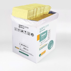 Oδοντιατρικές Πετσέτες Soft Care Plus 3ply Κίτρινο 500 τμχ