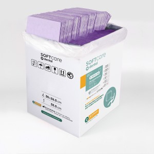 Oδοντιατρικές Πετσέτες Soft Care Plus 3ply Μωβ 500 τμχ