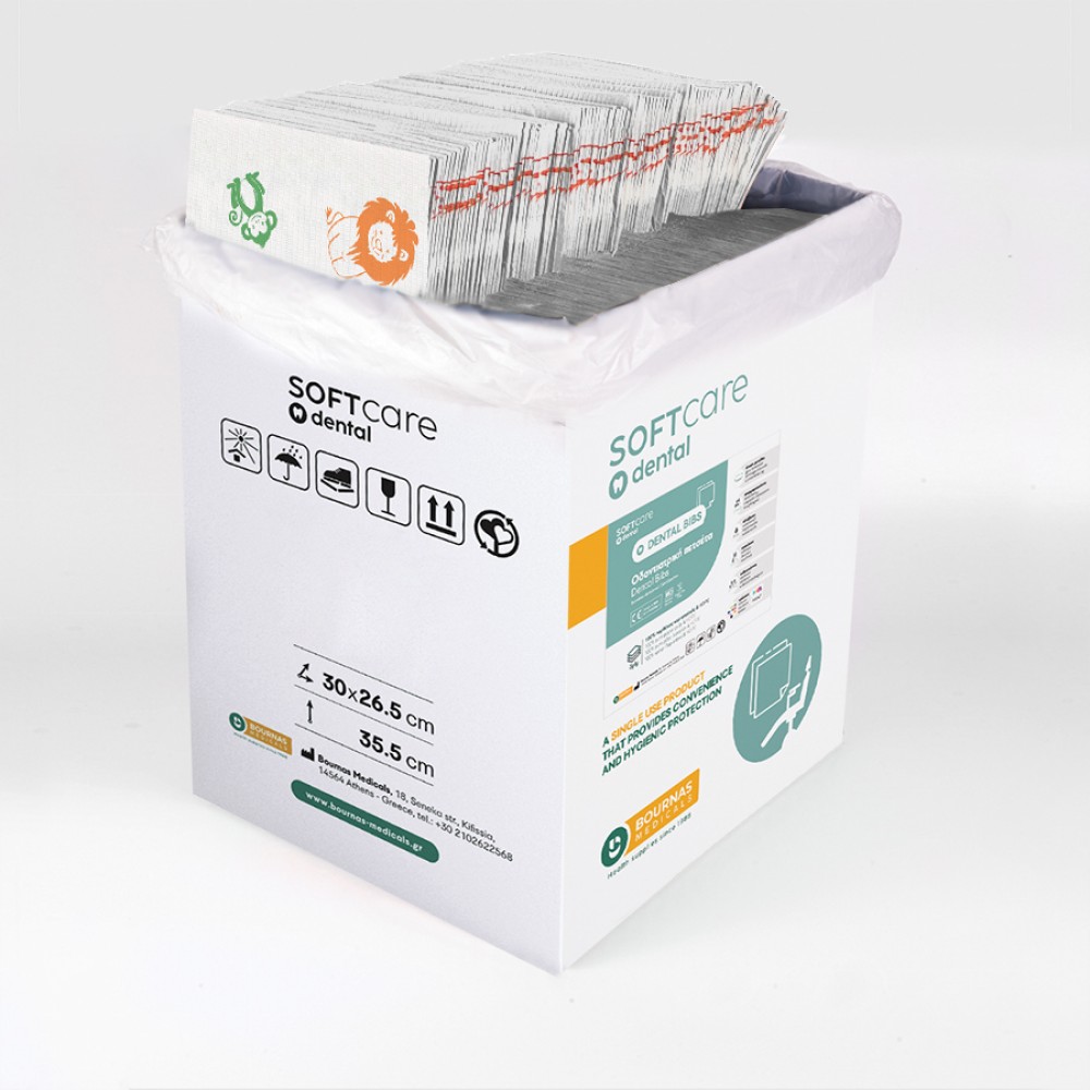 Oδοντιατρικές Πετσέτες Soft Care Plus 3ply Kids 500 τμχ