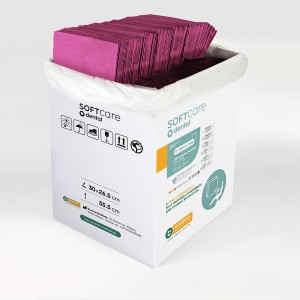 Oδοντιατρικές Πετσέτες Soft Care Plus 3ply Φούξια 500 τμχ