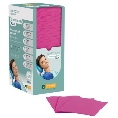 Oδοντιατρική Πετσέτα Soft Care Plus 3ply με Dispenser Φούξα (4 x 125 τμχ)