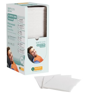 Oδοντιατρική Πετσέτα Soft Care Plus 2ply με Dispenser Λευκό (4 x 125 τμχ)