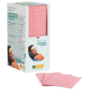 Oδοντιατρική Πετσέτα Soft Care Plus 2ply με Dispenser Ροζ (4 x 125 τμχ)